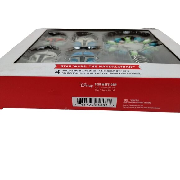 Hallmark Ornaments Star Wars The Mandalorian 4 PC Mini Christmas Tree Ornaments - Picture 6 of 6
